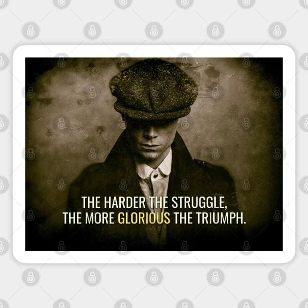 PB Glorious Triumph Sepia Magnet by Millionaire Quotes